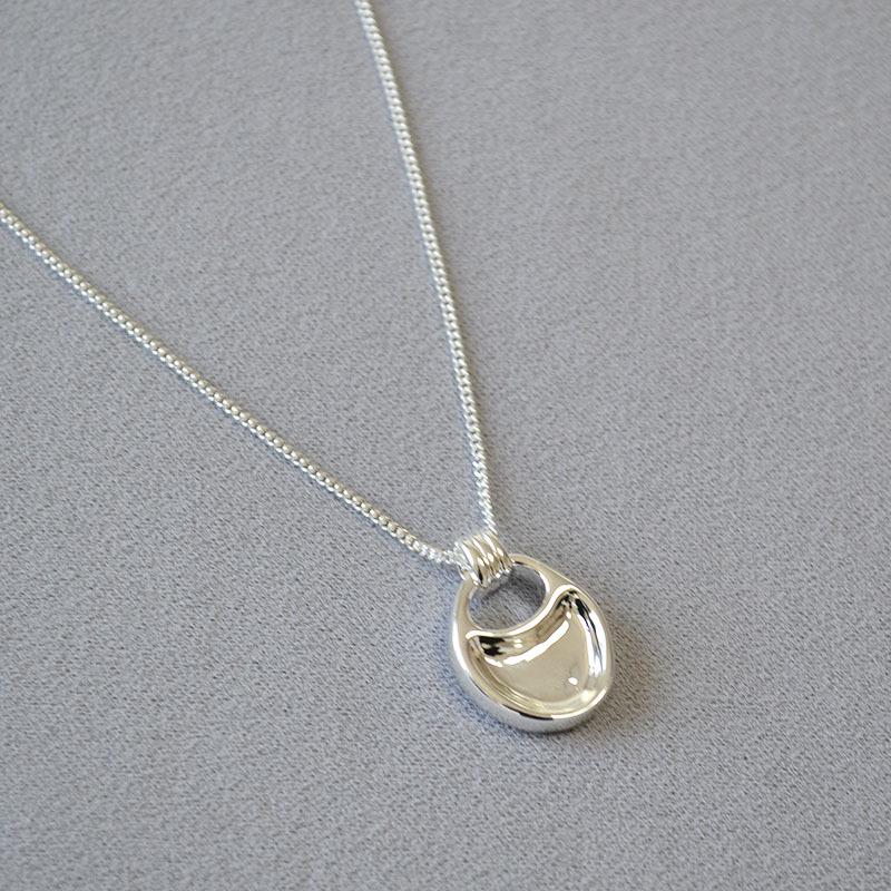 

Корейское нишевое ожерелье-свитер с подвеской в виде сумки-седла - Женская длинная серебряная цепочка серебряный