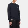 Maison Kitsune Logo Crewneck Long Sleeve Sweatshirt Men sweatshirt Navy-Blue OU00301KM0330-P199
