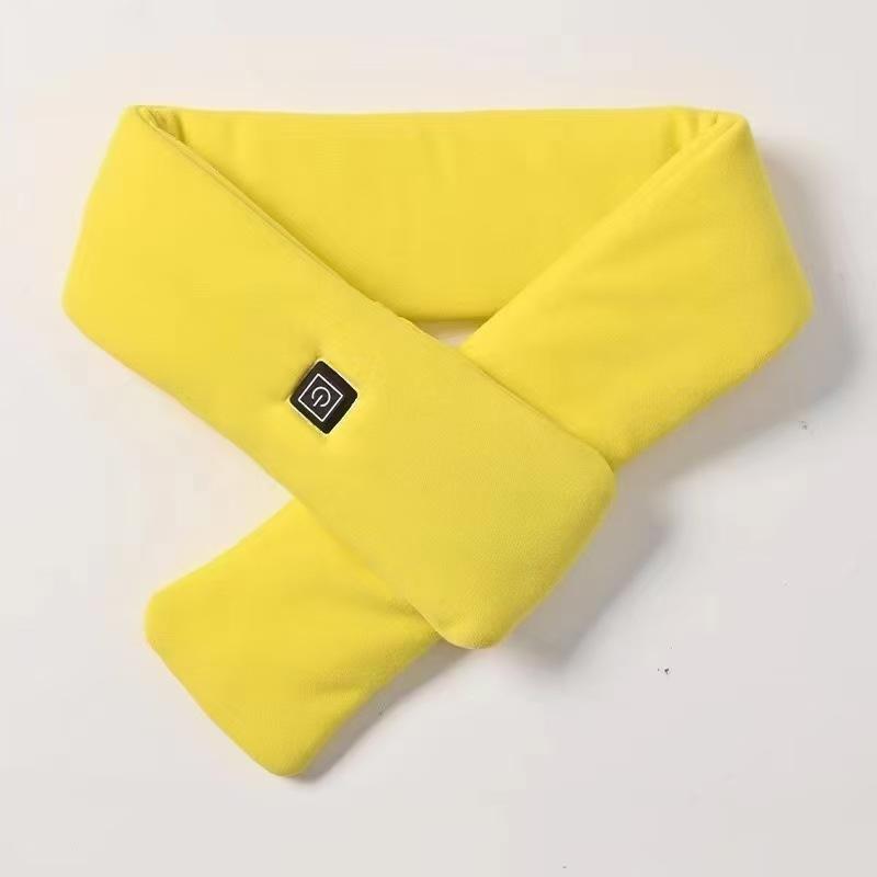 USB Women Men 3 Gears Heating Scarf Temperature Scarf Wrap Fleece Washable Electric Neck Warmer Not Inclound Battery for Outdoor
