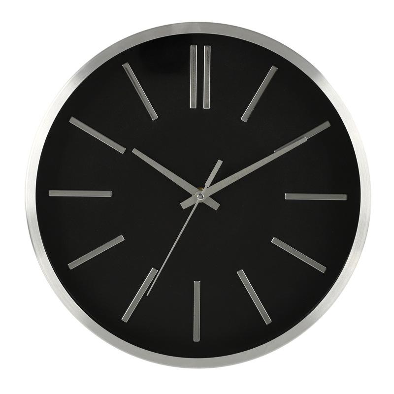 

12-дюймовые 30 см Простые бесшумные настенные часы для гостиной Модные креативные скандинавские трехмерные металлические алюминиевые часы