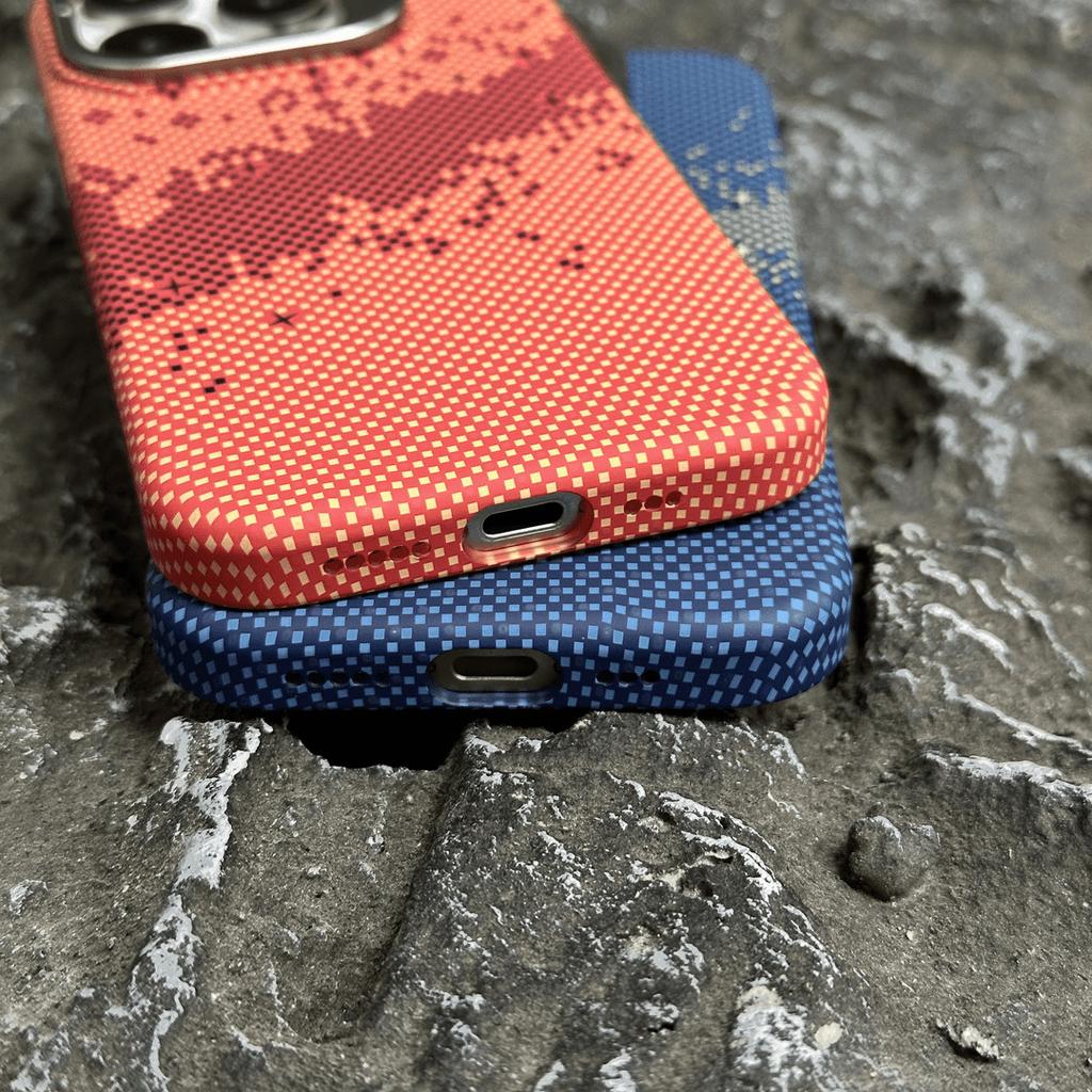 Shanchuan Galaxy Odpowiedni dla Apple 16 Włókno Węglowe Kevlar Magnetycznie Absorbowane IPhone 15 Uchwyt na Obiektyw Odporny na Upadki Etui na Telefon Komórkowy