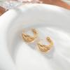 Cross Fashion Light Luxury Zirconia Petal Earrings