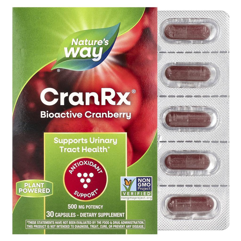 Nature'S Way, Cranrx®, Bioactive Cranberry, 500Mg, 30 Capsules
