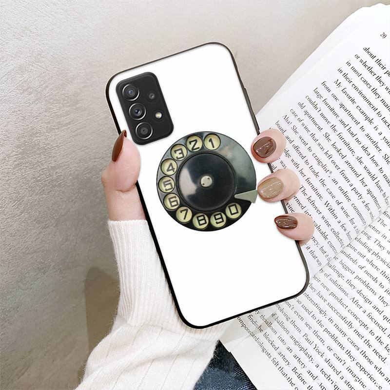 Retro Style Rotary Dial Phone Case For Samsung Galaxy A02 A12 A21 A22 A32 A41 A42 A51 A71 A72 Shell