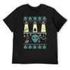 Alien Christmas Sweater T-Shirt Blanks Shirts Graphic Tee Men's Clothing