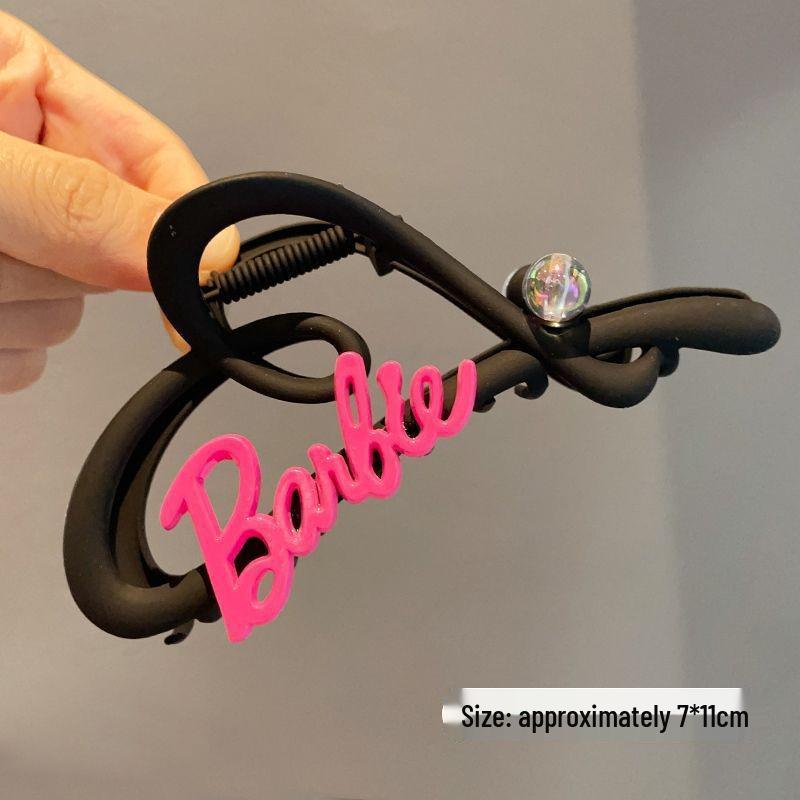 Silver Textured Metal Shark Hair Claw - Women's Stylish Updo Clip Accessory