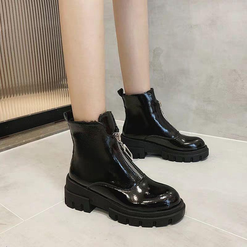 Botas Martin con cremallera delantera Estilo británico femenino Delgado  primavera y otoño Red Rojo Salvaje Botas cortas de suela gruesa comprar a  buen precio — entrega gratuita, reseñas reales con fotos — Joom