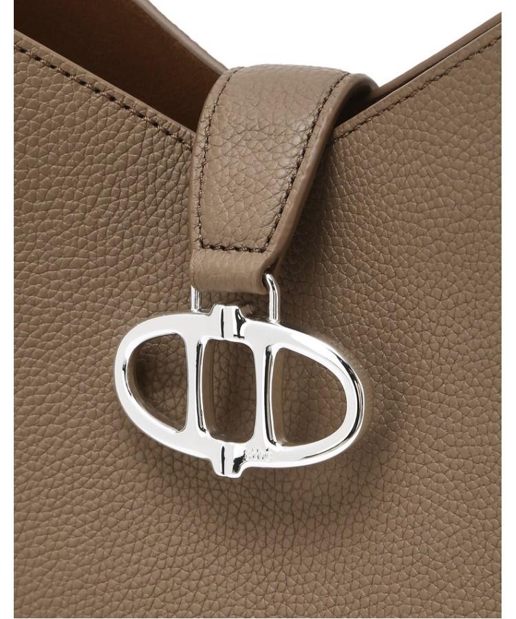 Athe Vanessabruno [Maron] Mocha Mousse Shrunken Leather Hobo Bag M (Silver Hardware) Aaba6F407I3