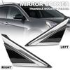 For Cadillac SRX 2010-2016 Compatible 1 Pair Rearview Mirror Corner Triangle Fender Cover Trim Panel 22774040 22774041