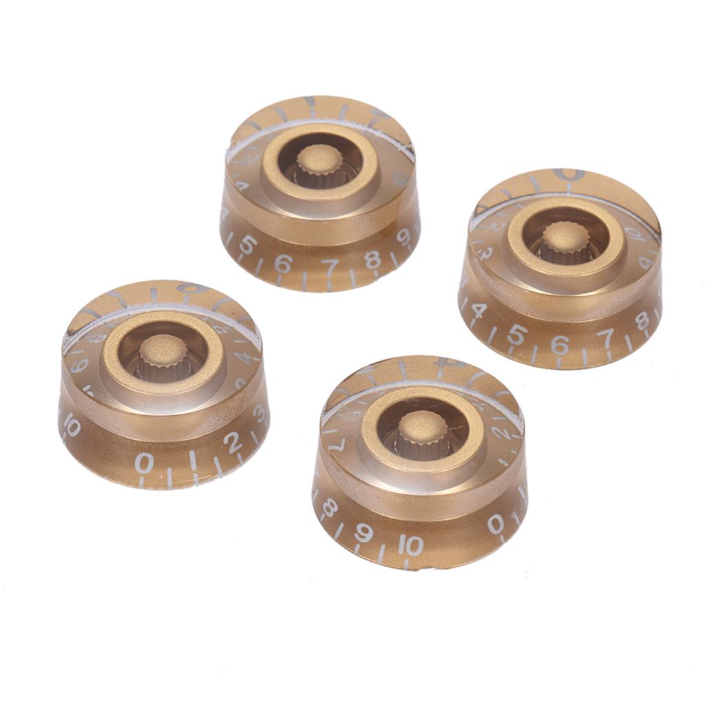 4pcs Speed Volume Tone Control Knobs for Gibson Les Paul Guitar Replacement Electric Guitar Parts White