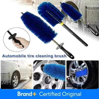 Auto Motorrad Waschwerkzeug Auto Rad Multifunktions Reinigungsbürste Langer Weicher Griff Felge Nabe Mikrofaserbürste Reifen Detail Amagi
