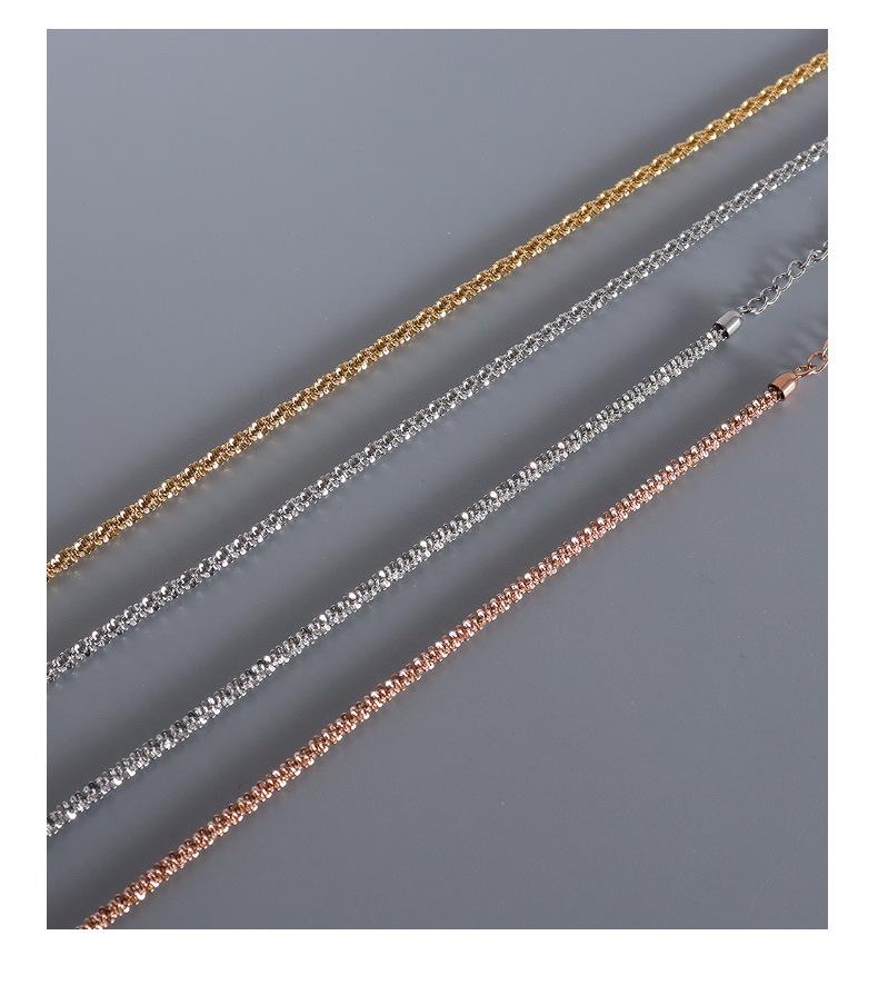 Gypsophila Jewelry Set: Gold-Plated Titanium Steel Chain Bracelet & Chinese Style Necklace for Women