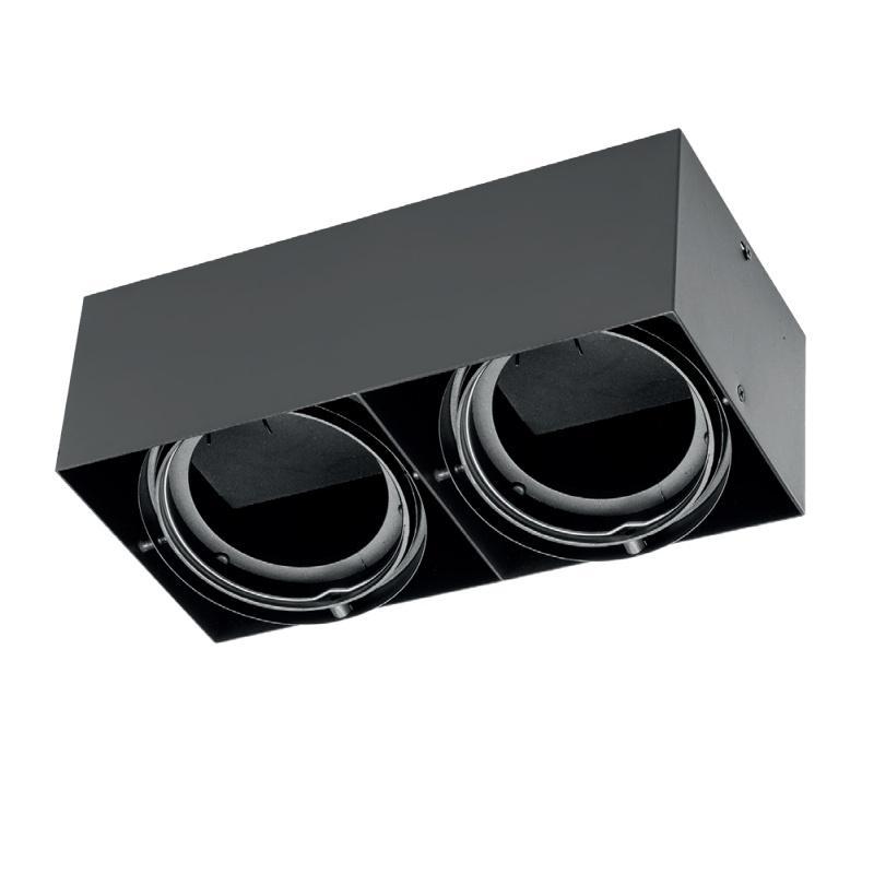Oprawa Sufitowa Downlight Natynkowa Pireo 2Xar111 Czarna Gtv