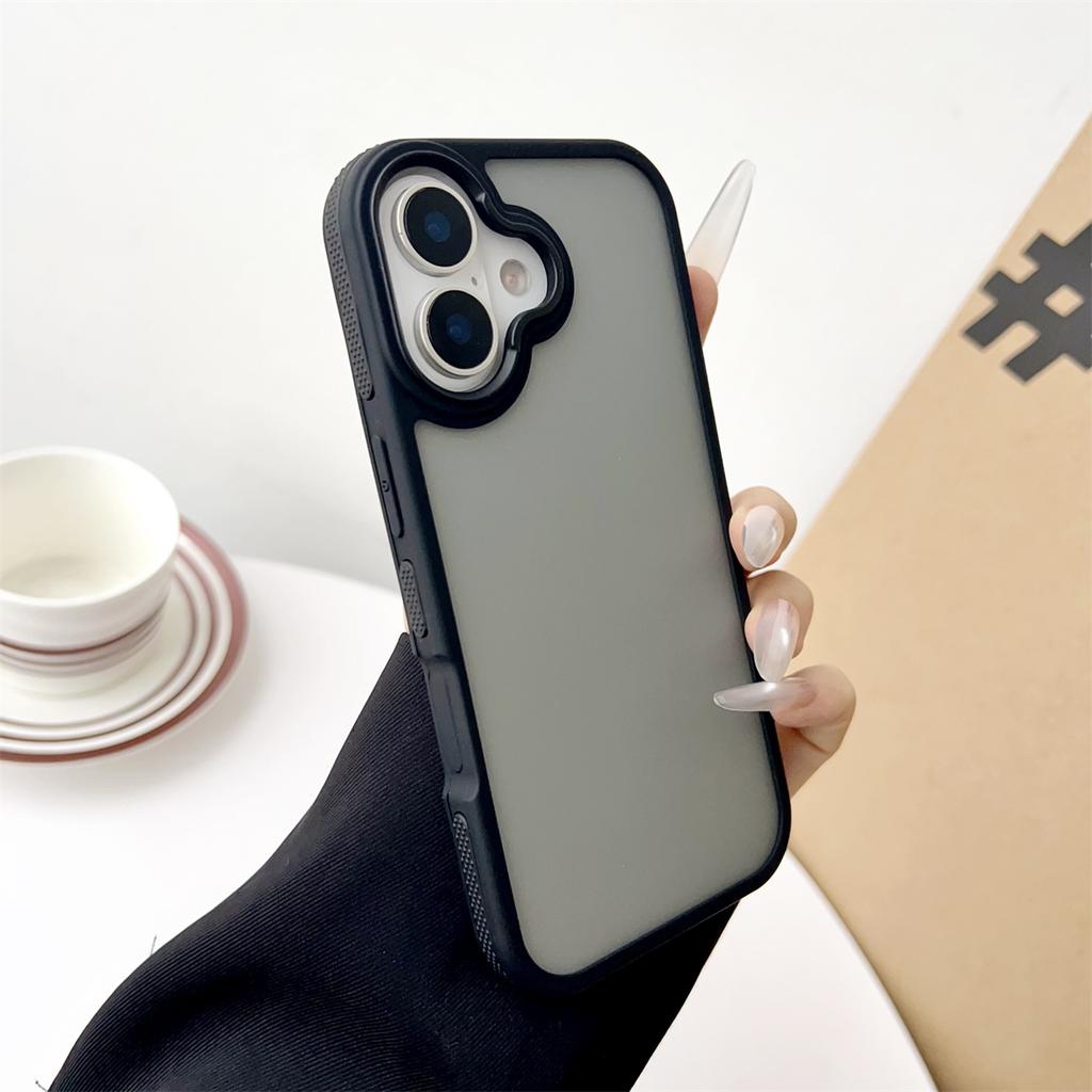 Frosted Transparent Phone Case for IPhone Air 17 16 Plus 15 14 13 12 11 Pro Max 16E TPU Skin Feel Protection Bumper Cover