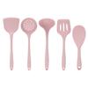 5Pcs Silicone Handle Cooking Utensils Set Non-Stick Heat Resistant Spoon Kitchen Supplies Baking Cooking Tool