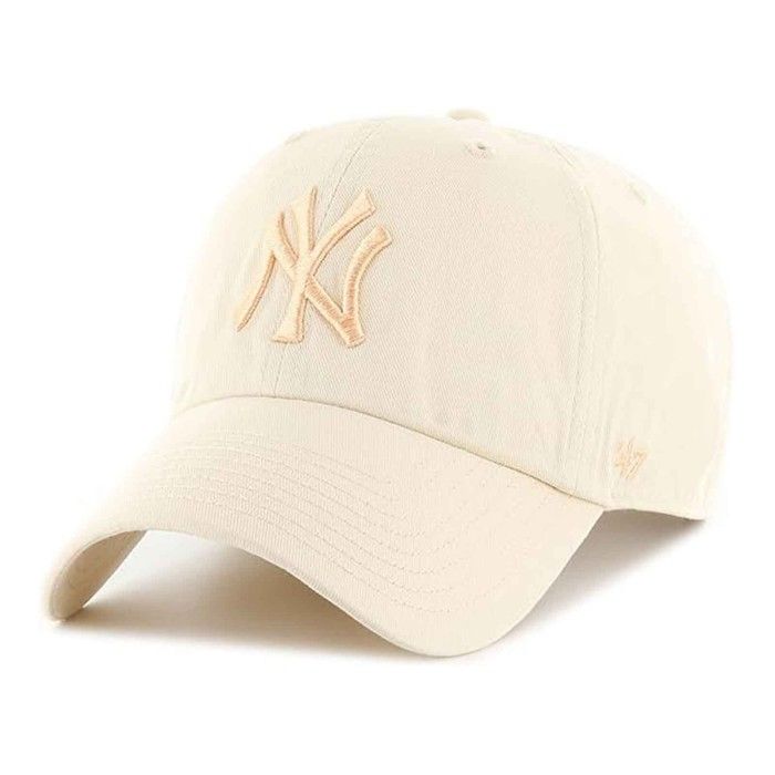Casquette - 47 BRAND - CLEAN UP - New York Yankees - Beige - 100% Coton - Décontractée