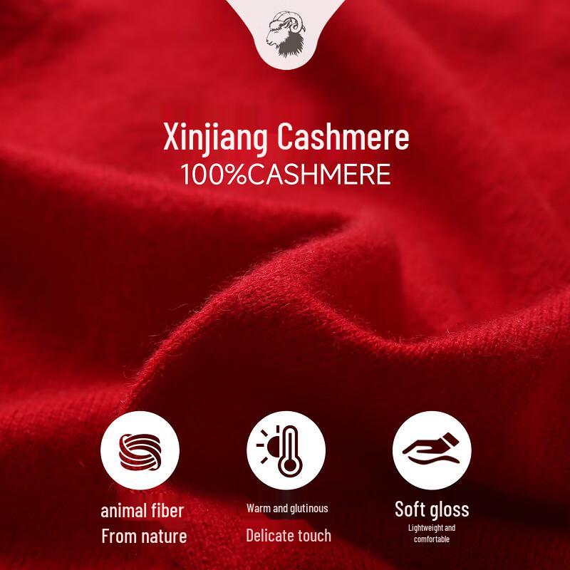 Zhaojun Women's 100% Cashmere Semi-Turtleneck Sweater