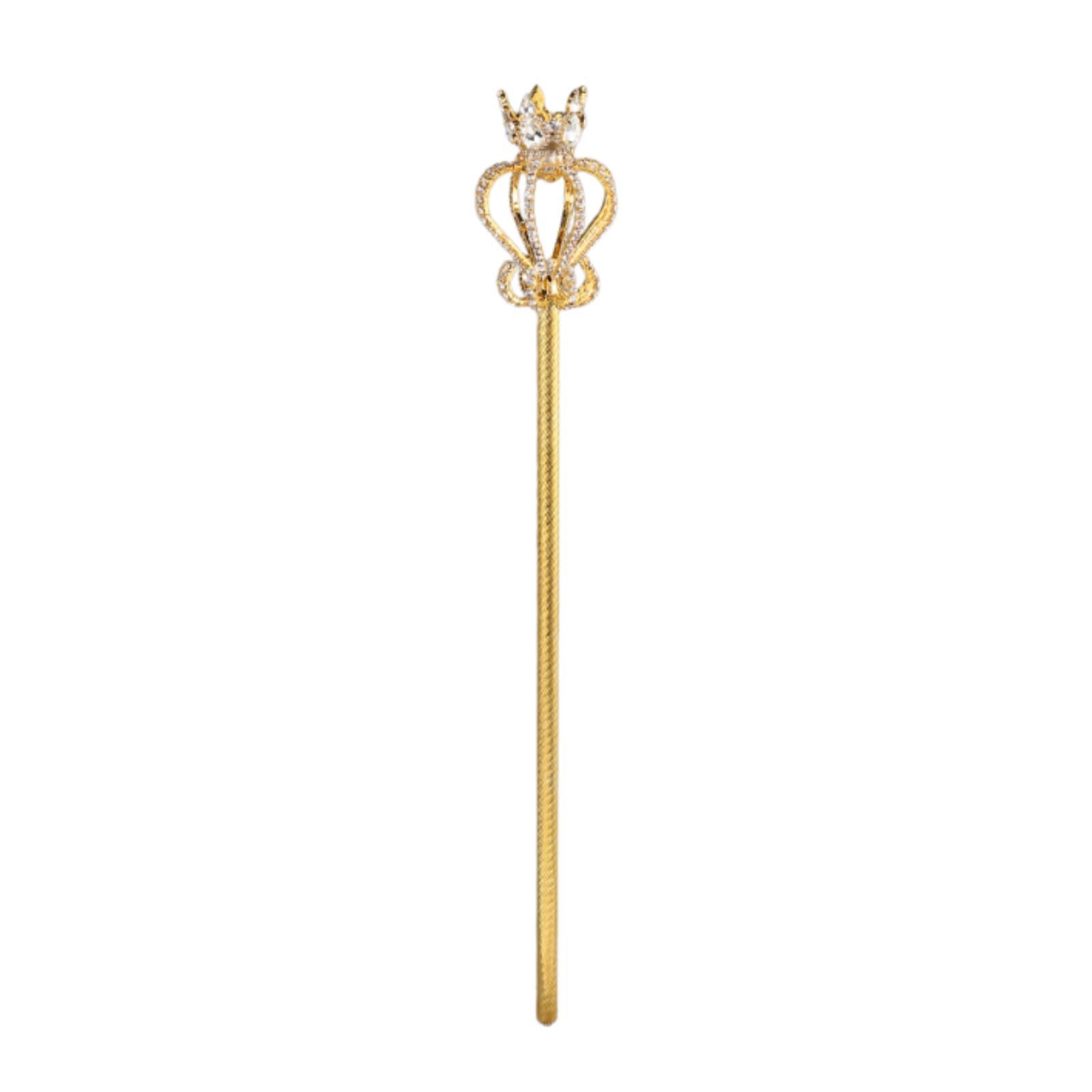 

Rhinestone Scepter Glitter Cosplay Pageant Costume Accessory for Halloween Party