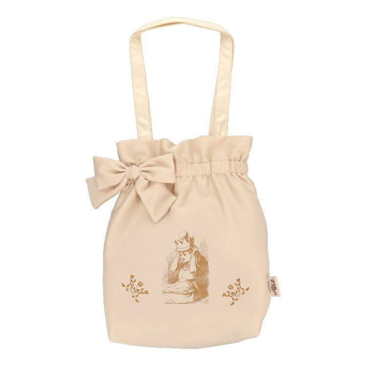 

Macmillan Alice Ribbon Drawstring Bag, Alice, Beige