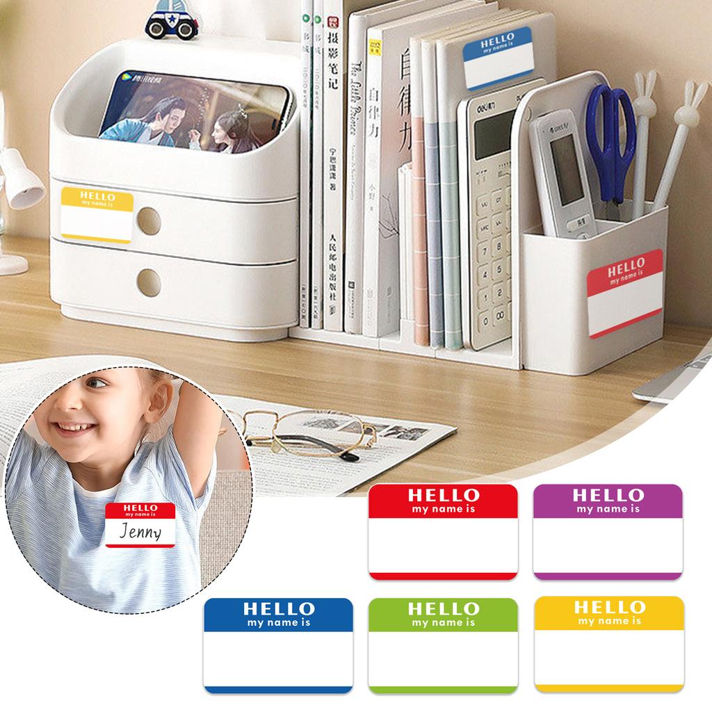 300 PCS Hello My Name Is Stickers Name Tags for School For Office Meetings with Strong for Item Identification