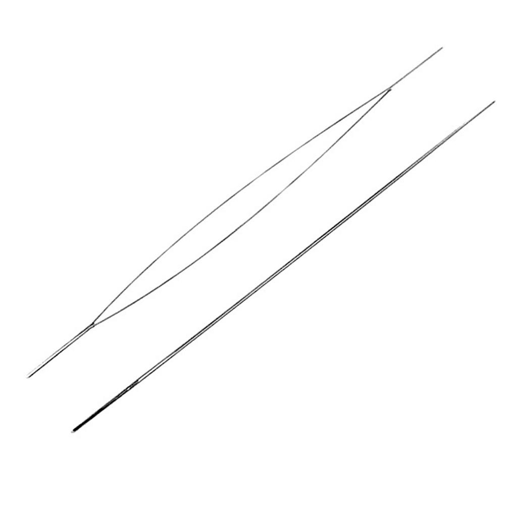 10 Pieces Beading Needles Metal DIY Craft Foldable Tools Jewellery Thread Sewing Accessory for Household Professional