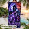 Solo Leveling Beach Towel, Personalized Custom Name Text, Quick Dry Large Absorbent Towel For Beach Pool