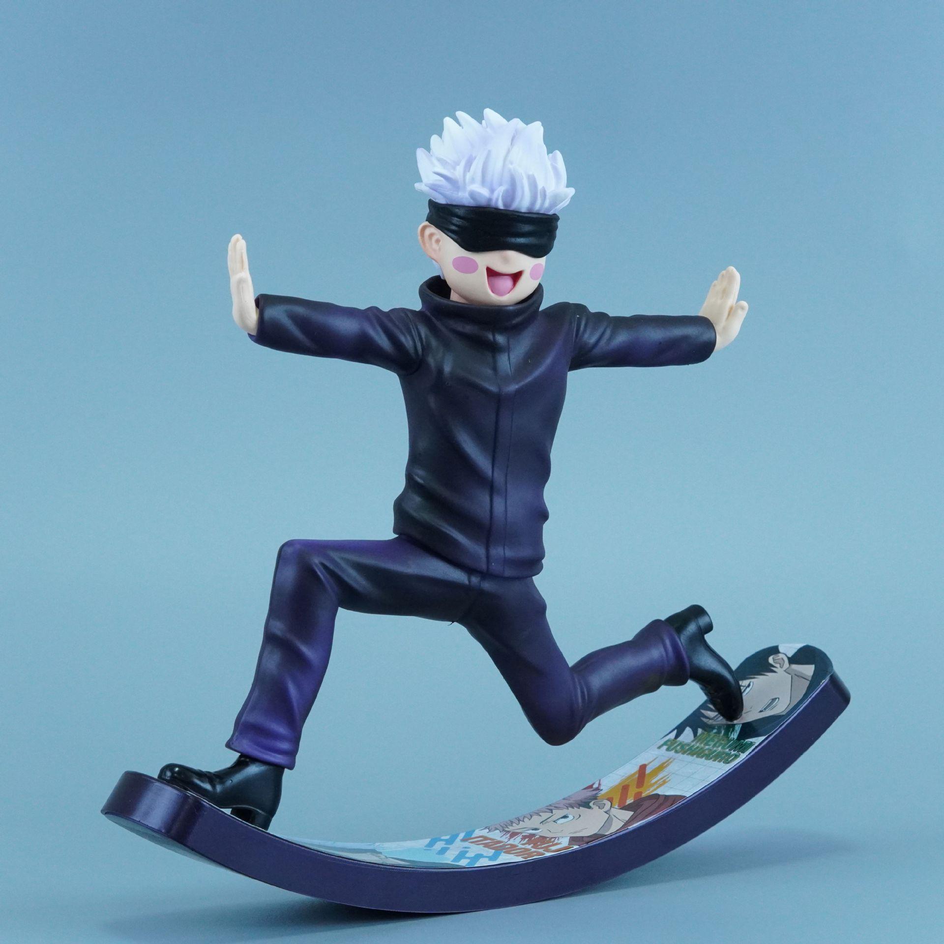 Jujutsu Kaisen Gojo Satoru Sitting Pose Shaker Toy Dashboard Figurine