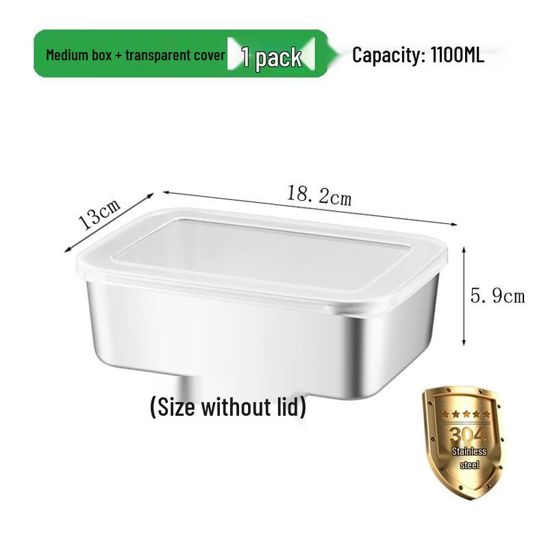 304 Stainless Steel Food Storage Container