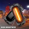 10Pcs 3.5" Amber 12 LED Marker Lights Clearance Side Light Smoke For Truck Trailer RV