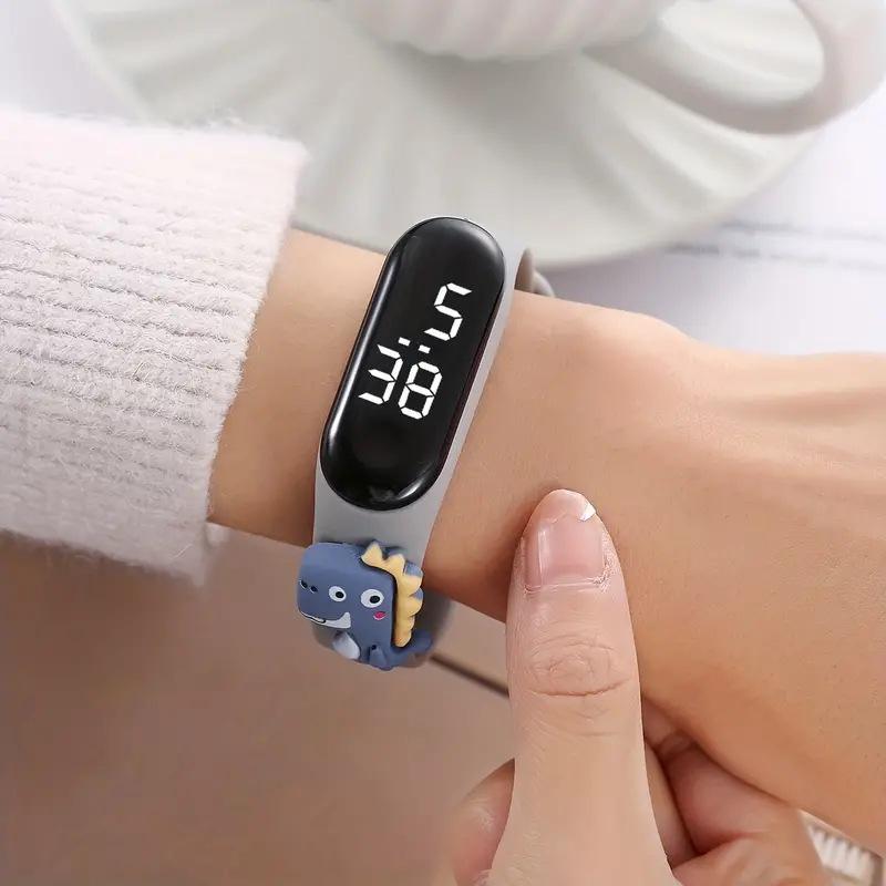 3D Dinosaur Silicone Watch for Kids - Cute & Electronic, Ideal for Boys and Girls