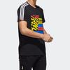 Adidas Neo Printed Graphic Round Neck Slim Fit T-shirt Men Tops Black GK1516