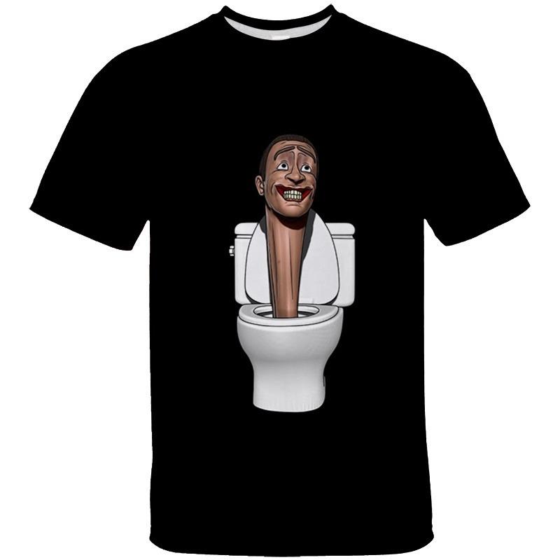 Funny Skibidi Toilet Printing T Shirt Cartoon Camera Graphic T-shirts For Men Kid Fashion Streetwear Short Sleeve Clothes Top