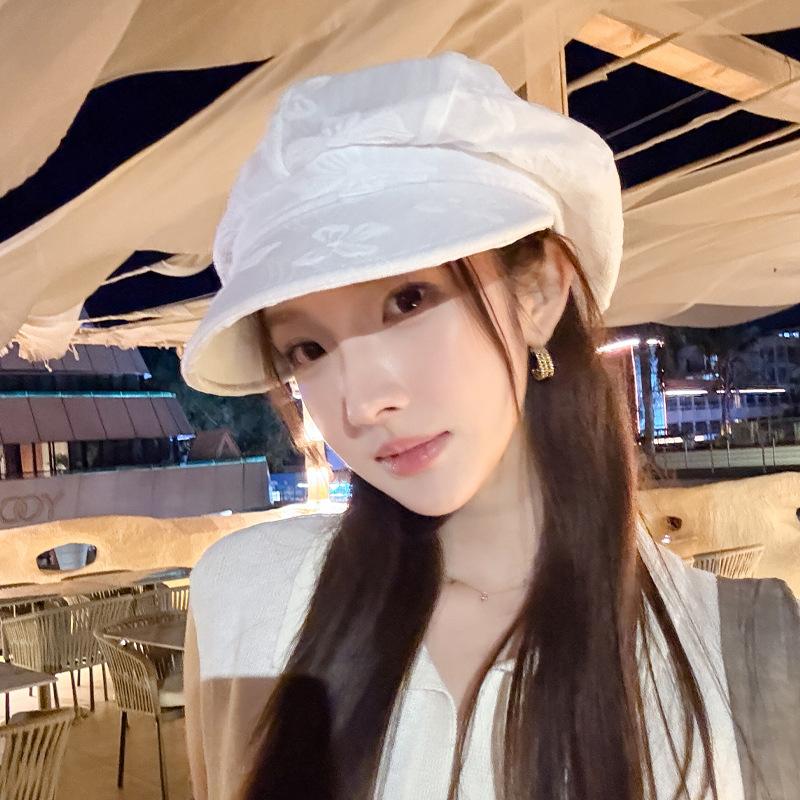 Fashion Versatile Beret Children Spring and Summer Outdoor Breathable Sunshade Sunscreen Hat Literary and Retro Painter Hat