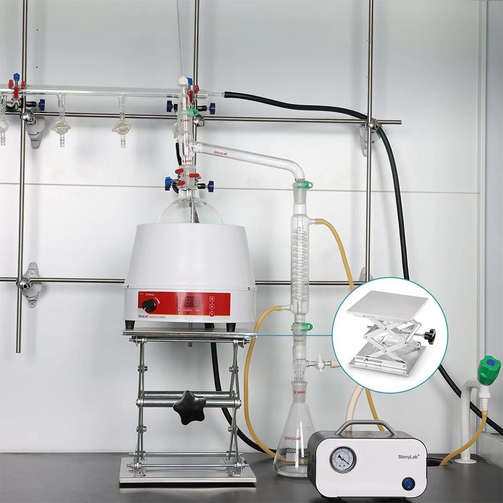 Lab Scissors Jack Stainless Steel Laboratory Support Platform Lift Stand Table Expandable Height Platform Carpentry Tools