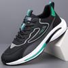 ** shoes men's 2 ** season leather breathable senior casual single shoes lace-up low-top student contrasting running shoes