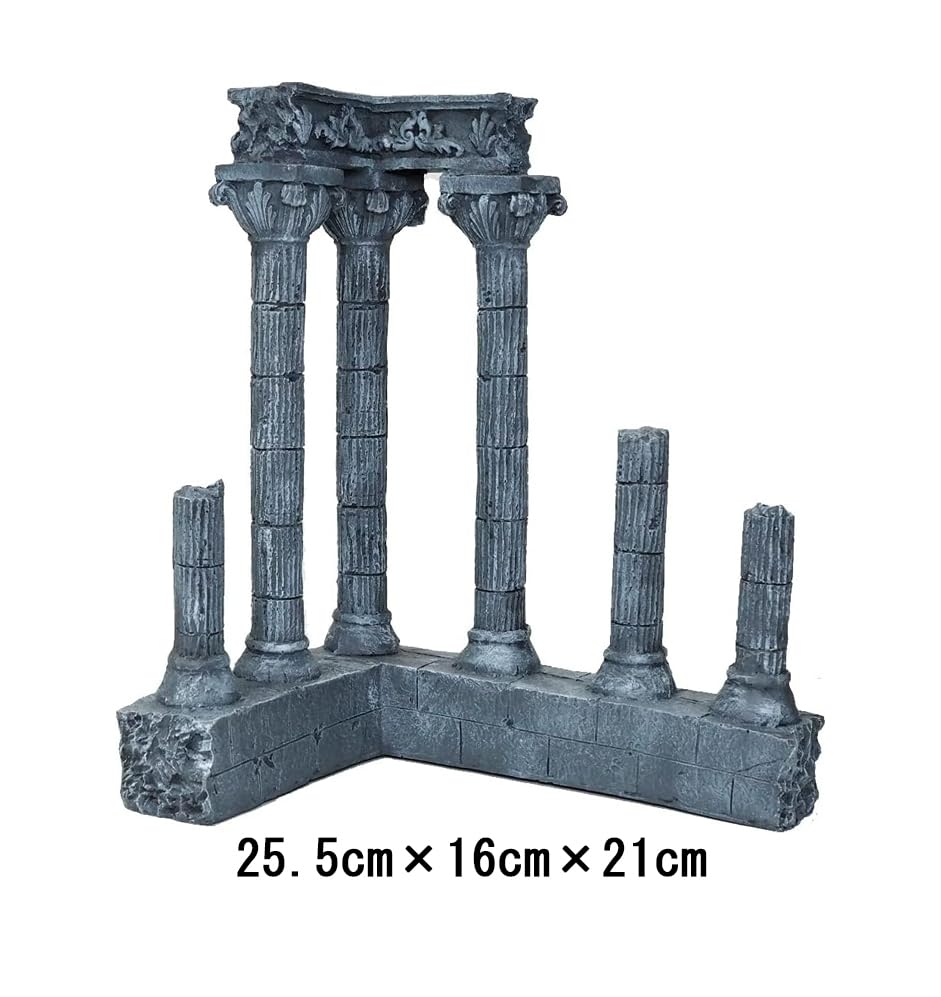 In Three Diorama Temple Pillar for Miniature Ruins Background Scale Compatible Good Directions Figures, Display, 1/12 (Pillar D)