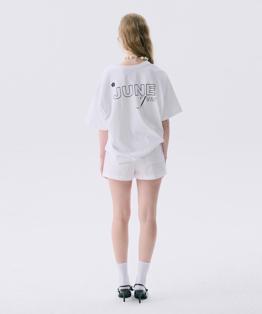 JUNEJUNE SPACE Vol11.Basic Logo T_White(Vol11.Basic Logo T_White)