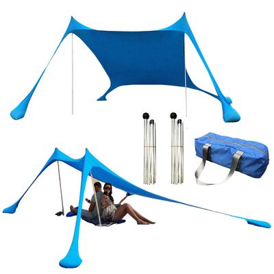 Camping Strand Baldachin 1-3 Personen Strand Familienzelt UV-Schutz Strand Sonnenschirmzelt Outdoor Sonnenschutz Strand Markise Schatten