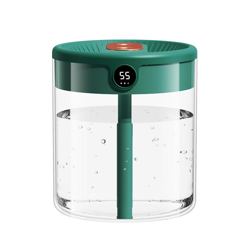 2L Double Nozzle Air Humidifier LCD Humidity Display Large Capacity Aroma Essential Oil Diffuser