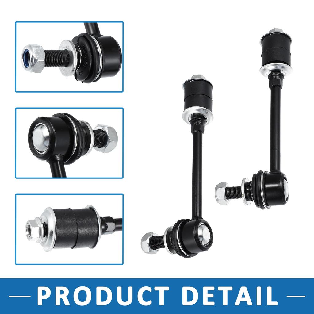 ABSOPRO Front Sway Bar Links for Toyota Tundra 2 Pieces (K90680) 2002-2006, Black,