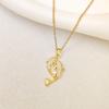 Korean Style Luxury Diamond Dolphin Necklace Women's Elegant Design Non-Fading Clavicle Chain
