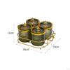 Dry Fruit Tray with Lid Appetizer Serving Plate Food Storage Container Snacks Dish Divided Nut Bowl