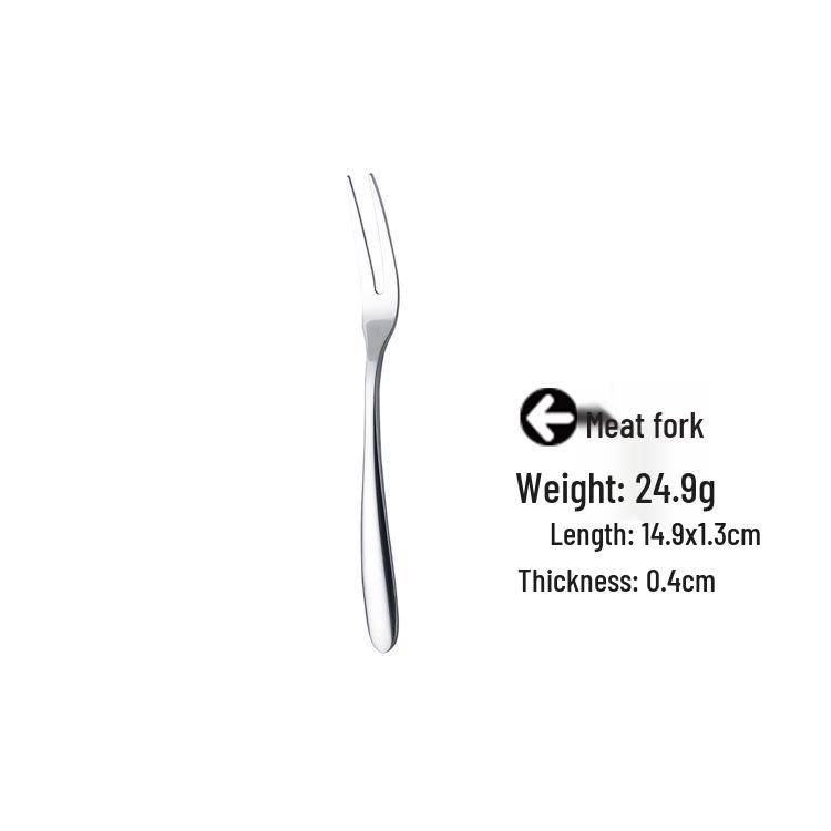 Stainless Steel Cutlery Set: Knife, Fork & Spoon - High-Grade Tableware for Hotels