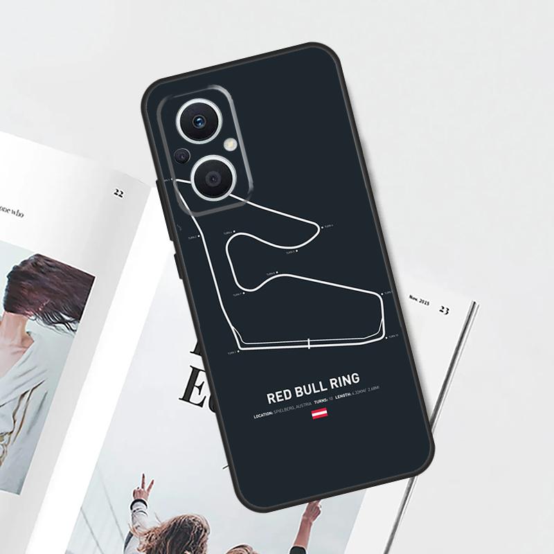 Race Circuits Case For OPPO Reno 15F 14F 11 F 12 13 14 10 15 Pro 7 8 Lite OPPO Find X5 X6 X8 X9 Pro Cover OPPO Reno8 T 4G