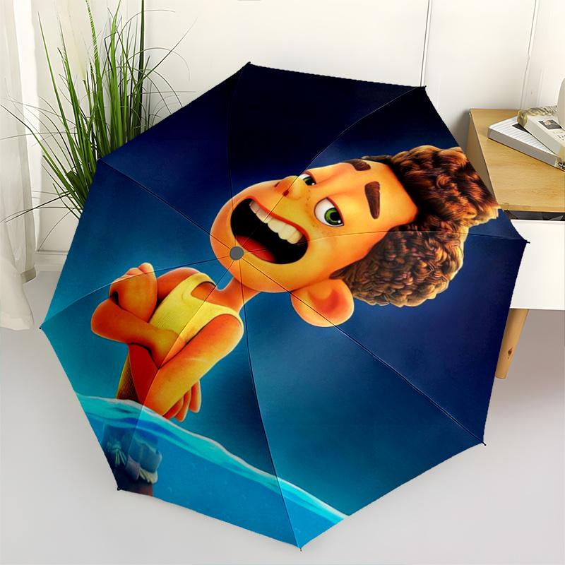 Luca Ciao Alberto Automatic Opening and Closing Umbrella, Lightweight 3-Fold, With Cute Cartoon Characters, Suitable for Home, Outdoor and D
