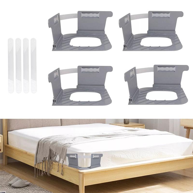 4x Bed Sheet Mattress Holder With Lock Strips Heavy Duty Bed Sheet Fasteners
