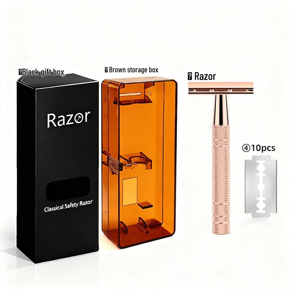 Old-Fashioned Double-Sided Razor for Men's Shaving