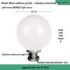 LED Waterproof Outdoor Post Light with Acrylic Spherical Shade