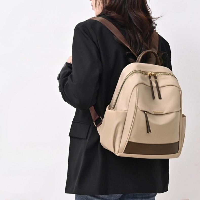 2025 New Women's Backpack Lightweight Leisure Travel Backpack Nylon Simple Commuter Student School Bag