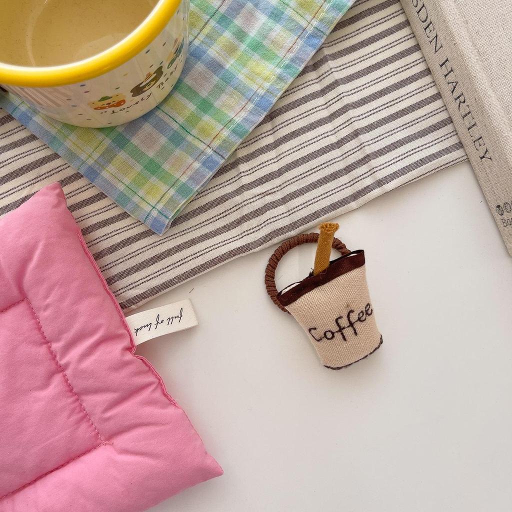 Koreanische Cartoon-Stoff-Baumwoll-Haargummis - Nicht-schädigende elastische Haaraccessoires für Mädchen, perfekt für Herbst und Winter